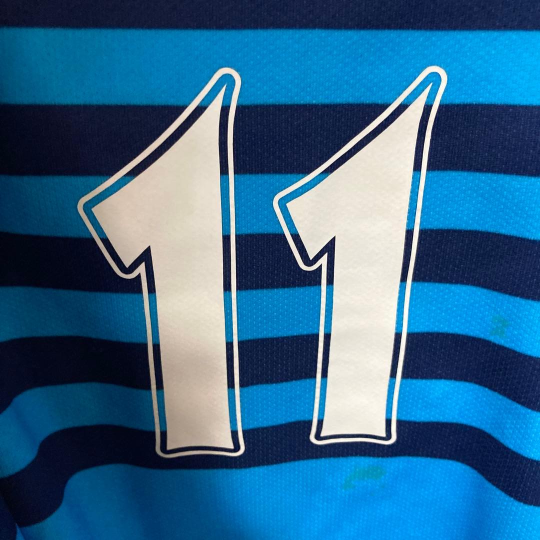 横浜FC サッカーユニフォーム 2007-2008 三浦知良 11 サイン入り