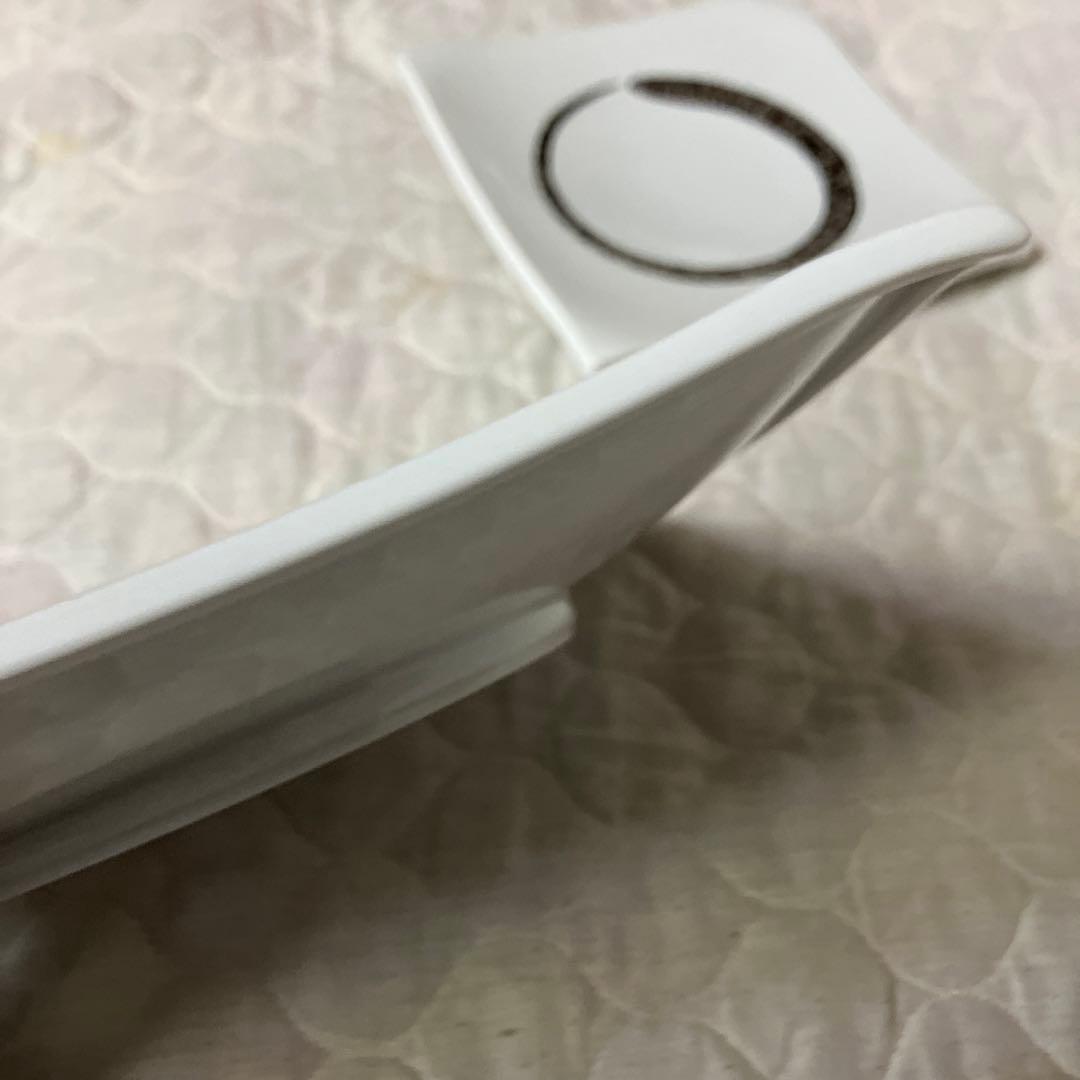 値下げ　未使用　有田焼　プラチナ禅　角皿
