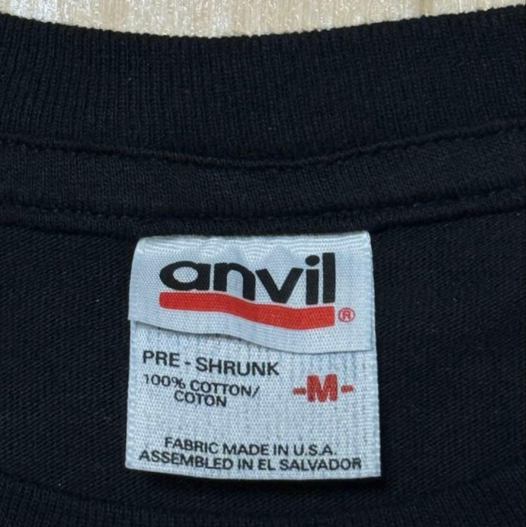 極美品 anvil 赤バータグ ボブディラン Tシャツ M 00s トライバル