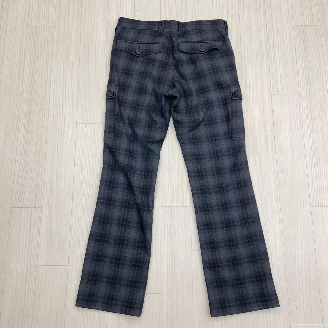 ☆ BURBERRY BLACK LABEL チェック柄 カーゴパンツ 70