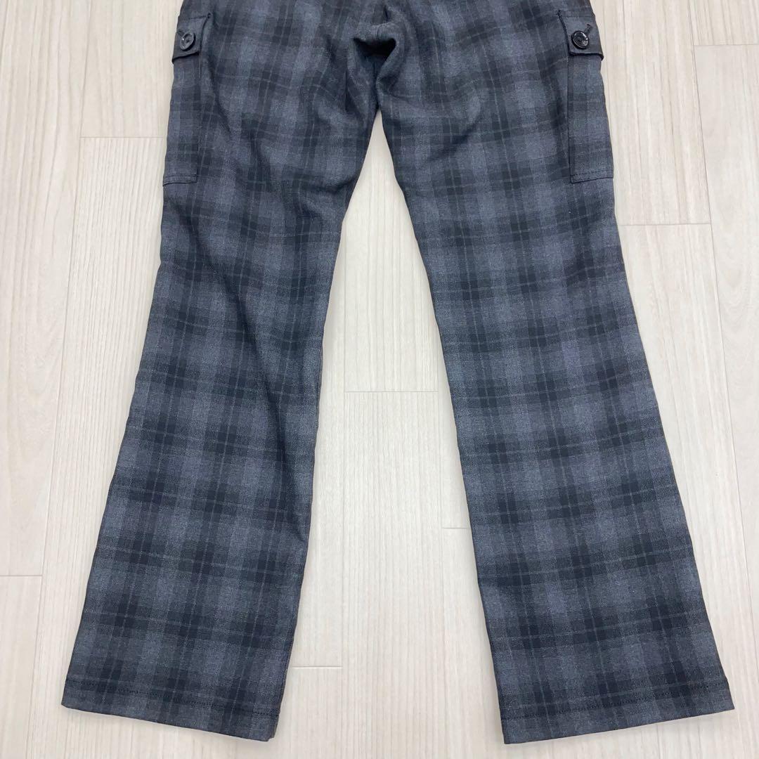 ☆ BURBERRY BLACK LABEL チェック柄 カーゴパンツ 70