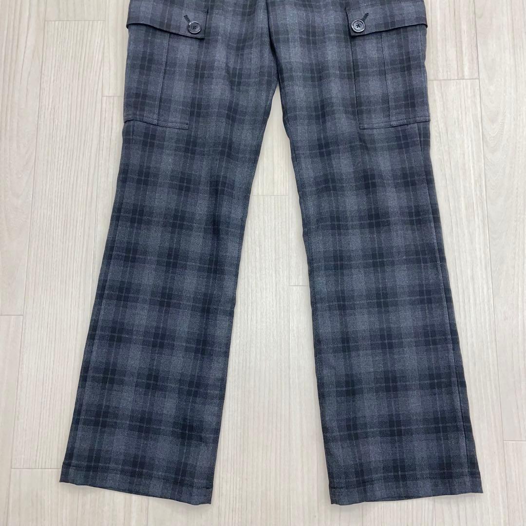 ☆ BURBERRY BLACK LABEL チェック柄 カーゴパンツ 70