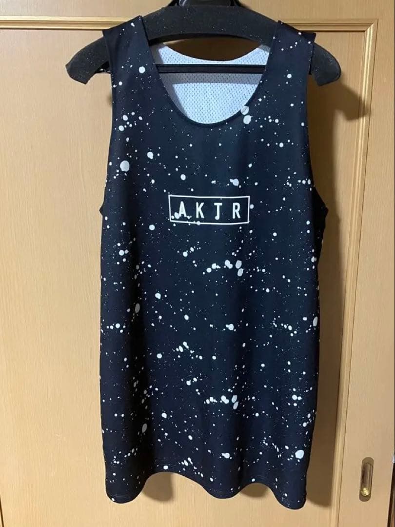 美品　即購入⭕️AKTR スプラッタープリント リバーシブル