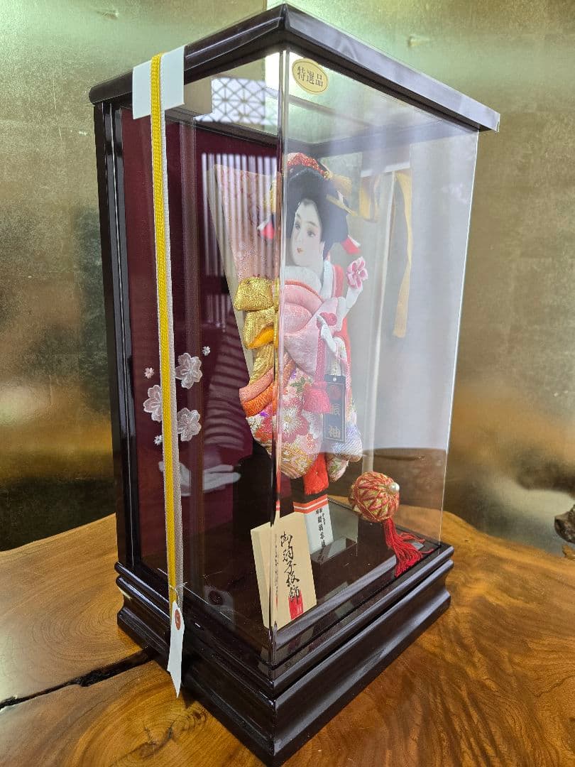 【一点限り】正月飾り　羽子板　ケース飾り　※閉店セール　H39