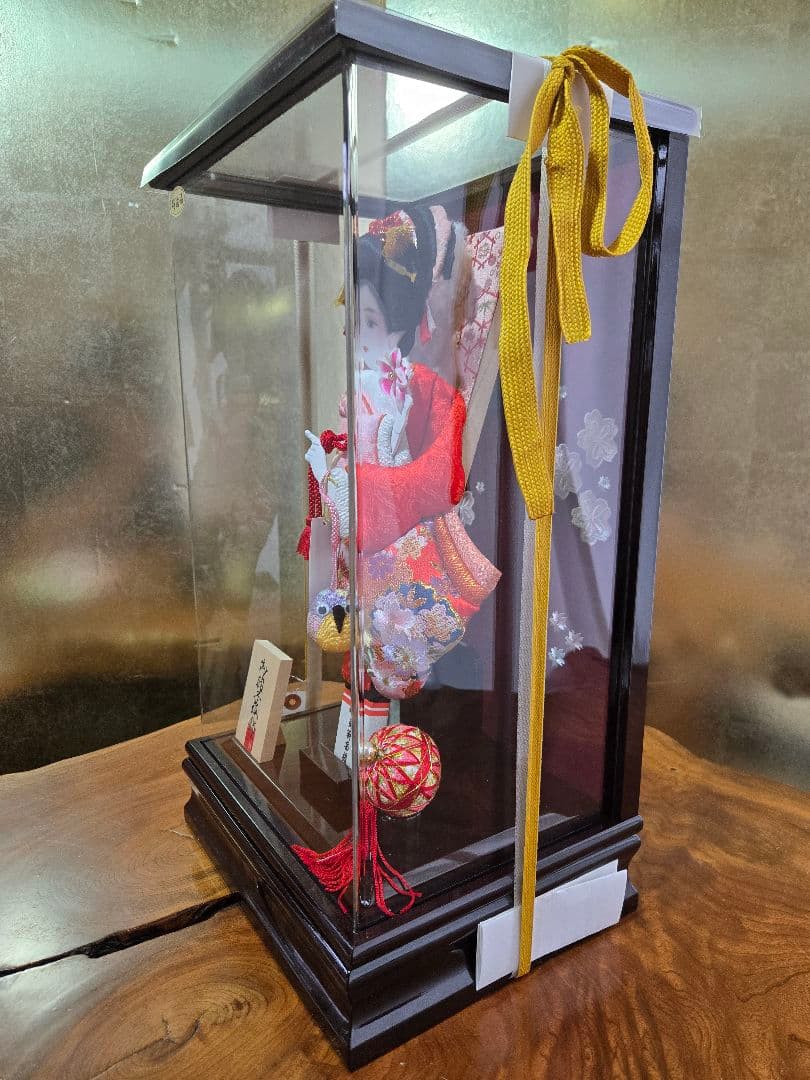 【一点限り】正月飾り　羽子板　ケース飾り　※閉店セール　H39