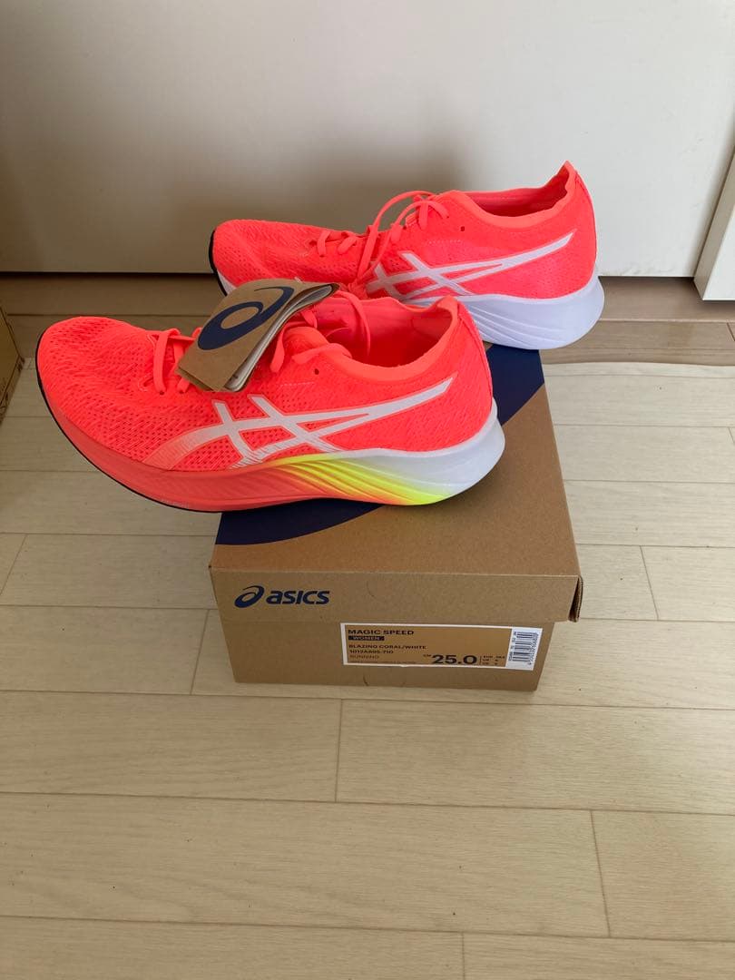 ASICS MAGIC SPEED4 25.0cm ピンク