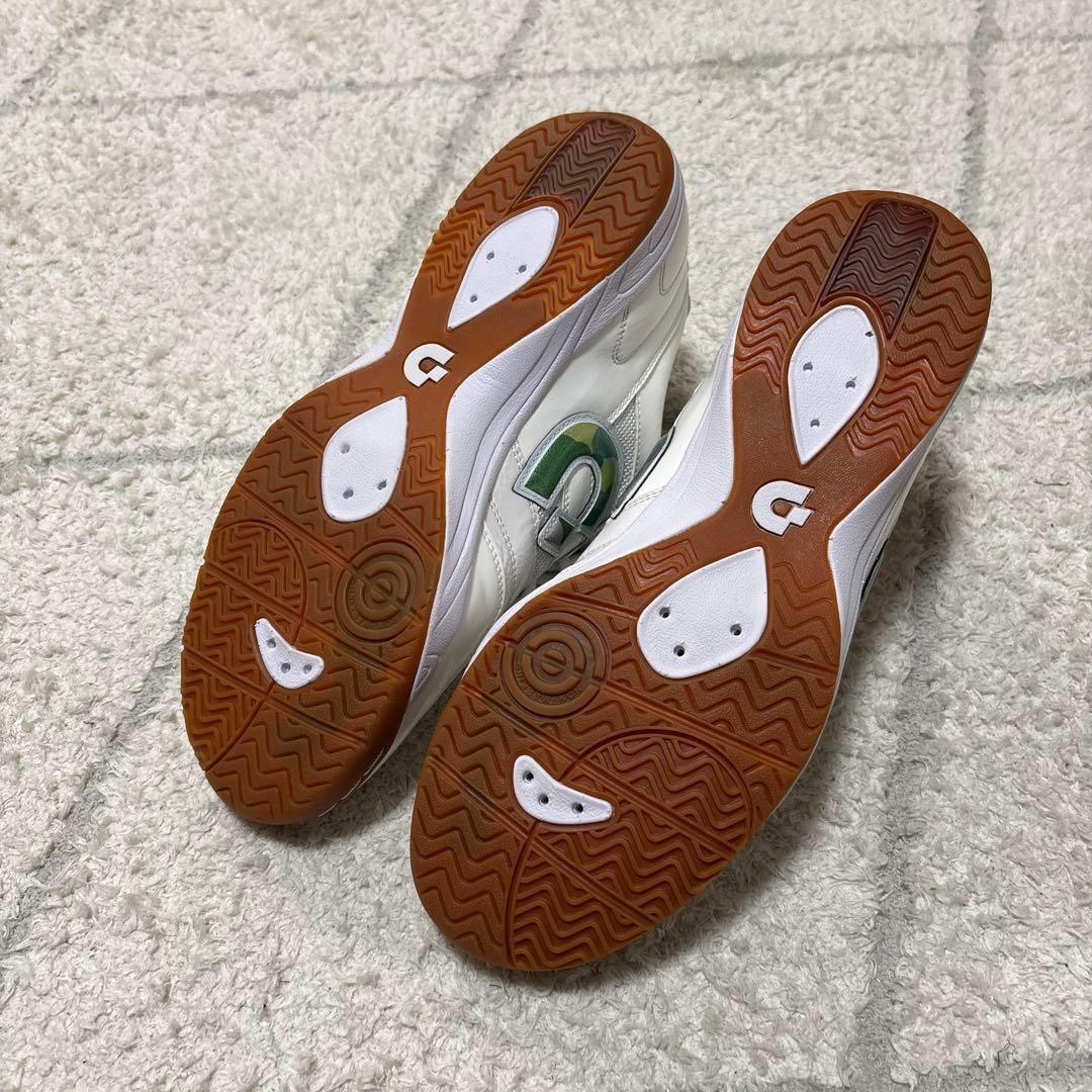 Desporte フットサルシューズ 27.5cm ホワイト/グリーン