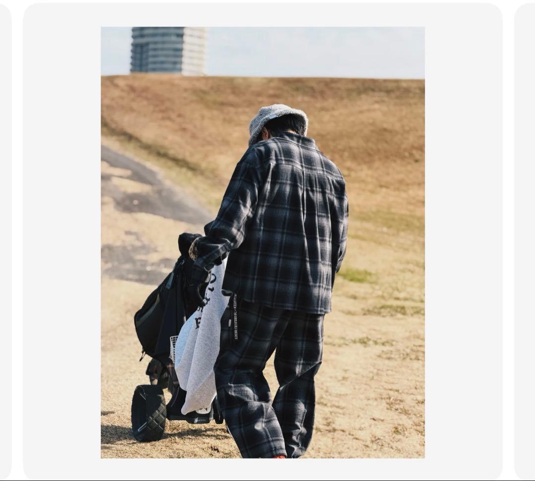 メンズウェア PREMIUM FLANNEL CHECK L/S SHIRT GRAY