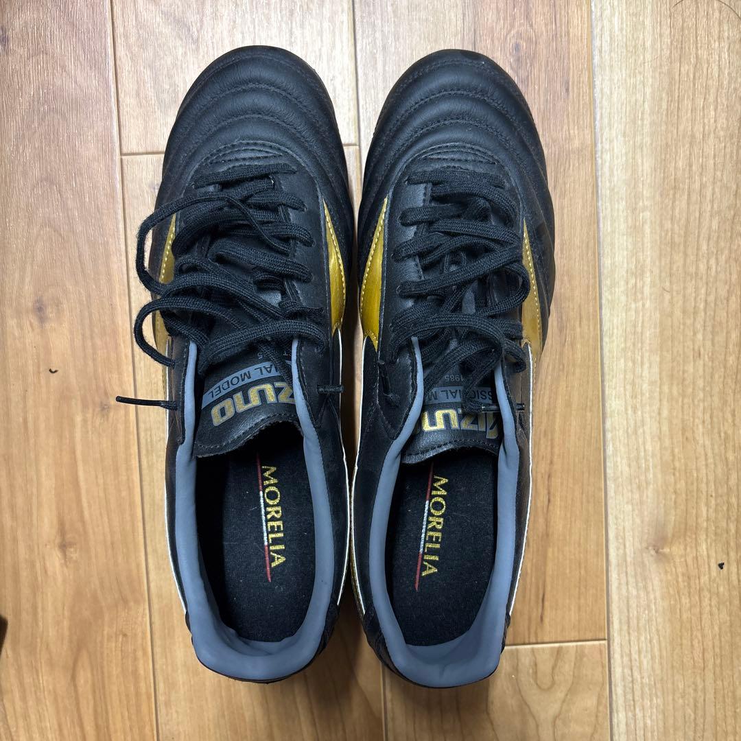 Mizuno Morelia サッカーシューズ ブラック/ゴールド