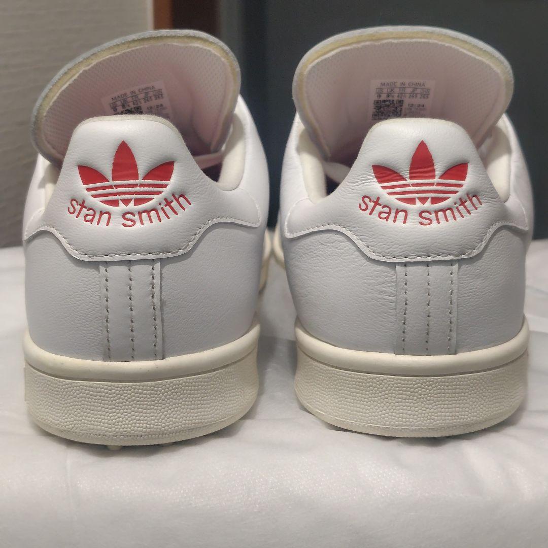 【美品】adidas stansmith レザー スパイクレス ゴルフシューズ