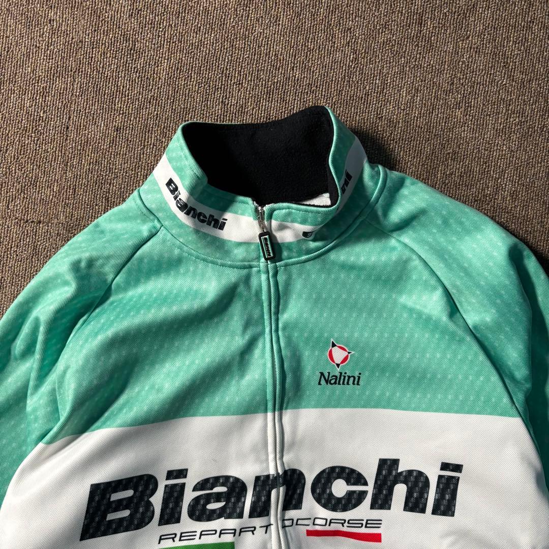 イタリア製 Bianchi ジャージ トラックジャケット サイクルウェア