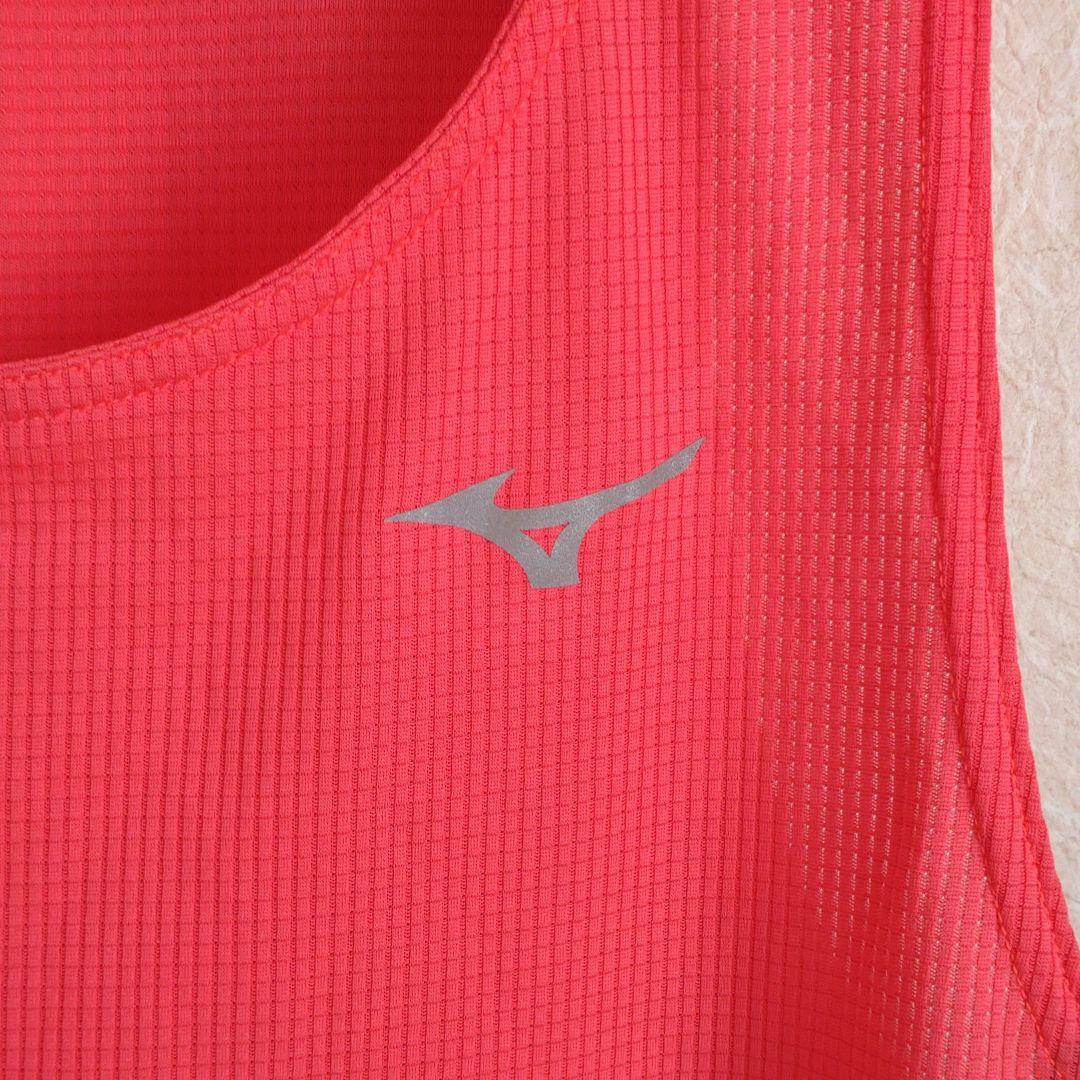 【美品】MIZUNO ランニングシャツ メンズ ピンク Lサイズ