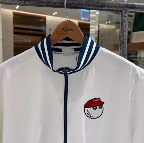 Malbonゴルフウェア半袖トップス 立ち襟 ロゴ入り人気完売モデル シンプル✨