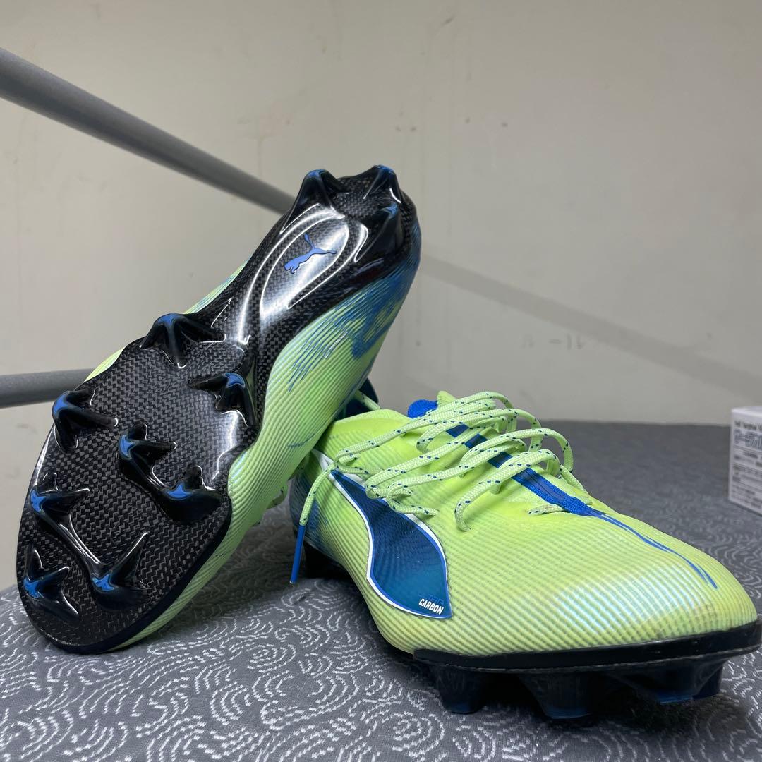 PUMA サッカーシューズ FG イエロー/ブルー