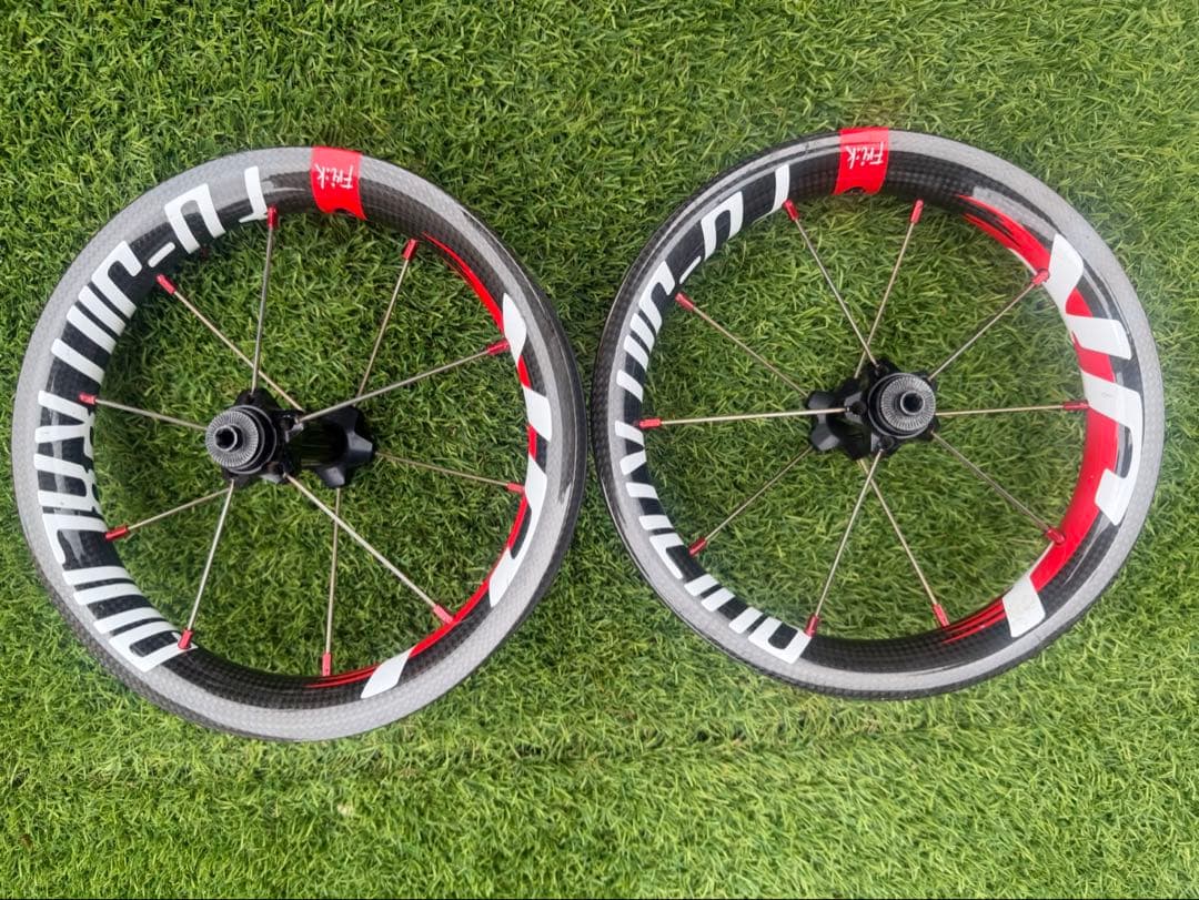 【美品】FUJIN ランバイク用 カーボンホイール SAKURA 12インチ
