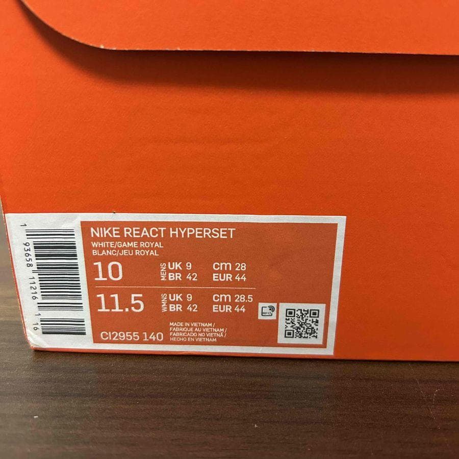 Nike React Hyperset US10 28cm バレー スパイク