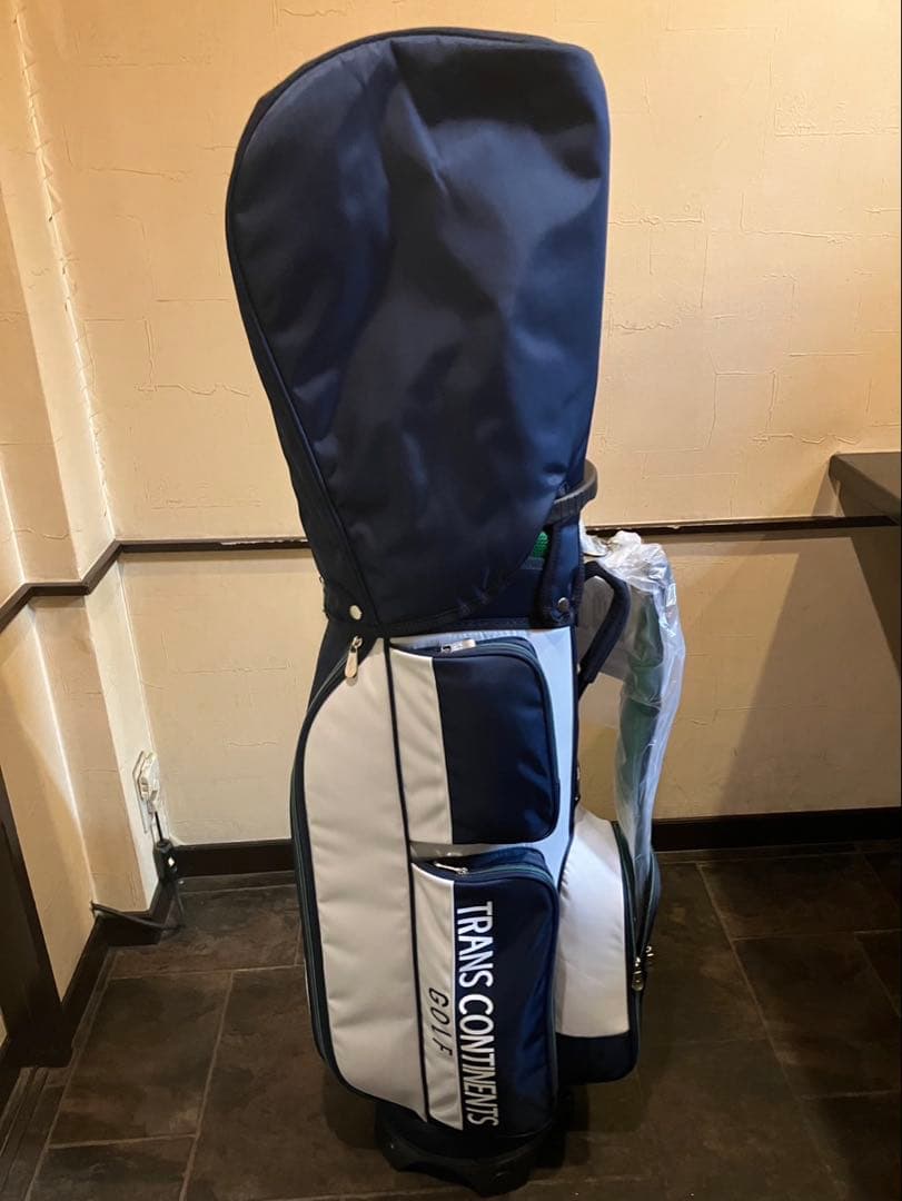 新品　 TRANS CONTINENTS GOLF キャディバッグ ネイビー