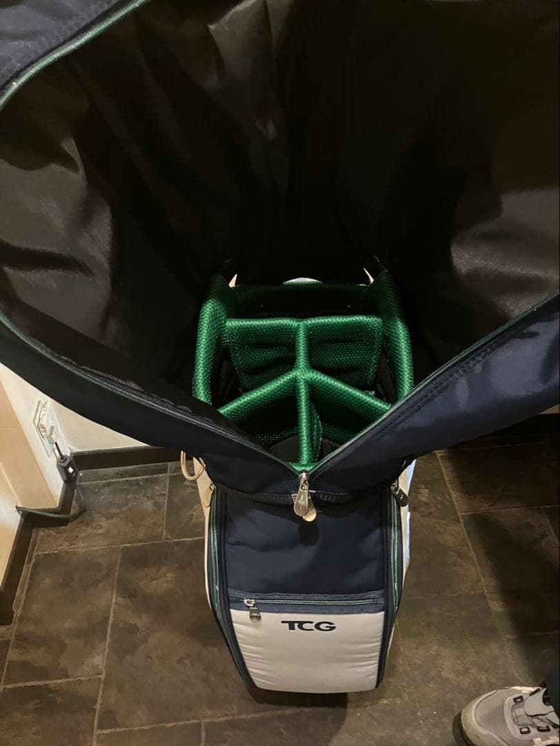 新品　 TRANS CONTINENTS GOLF キャディバッグ ネイビー