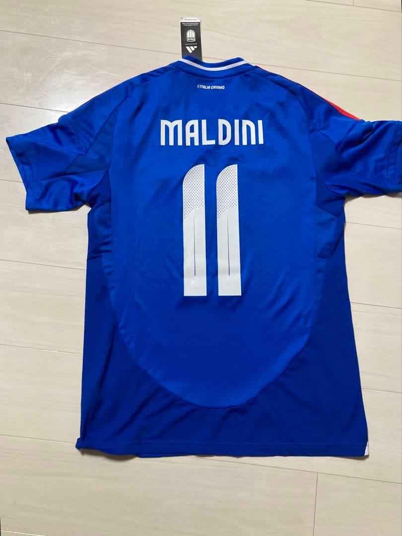 【新品未使用タグ付き】イタリア代表2024ホームユニフォーム11番マルディーニ