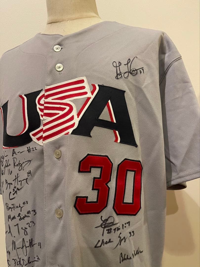 アメリカ　実使用ユニフォーム ブライスハーパー　Bryce Harper WBC