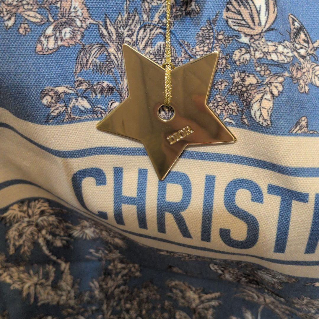 CHRISTIAN DIOR　新品未使用　2個チャーム付き 花柄トートバッグ