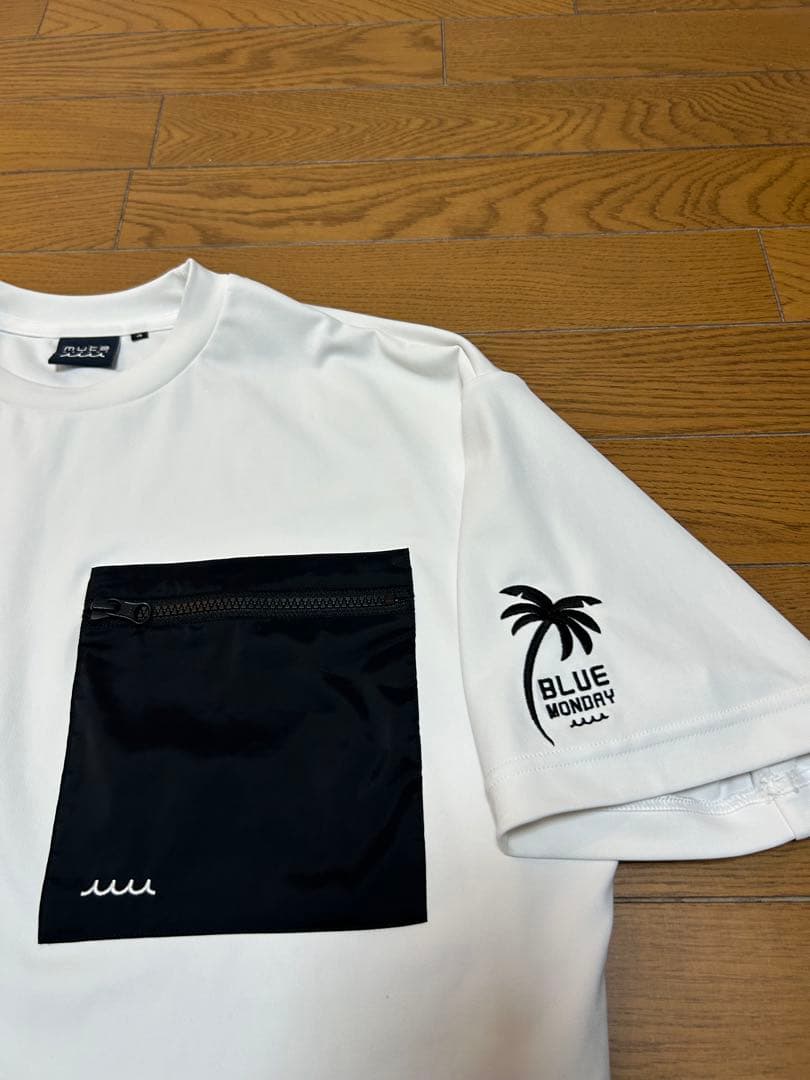 【美品】muta marine GOLF ムータマリン　ジップポケットTシャツ