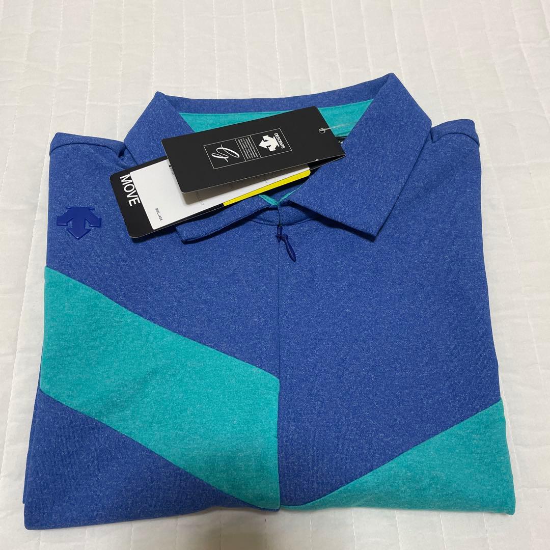 新品タグ付 DESCENTE GOLF デサントゴルフ ハーフジップシャツ L