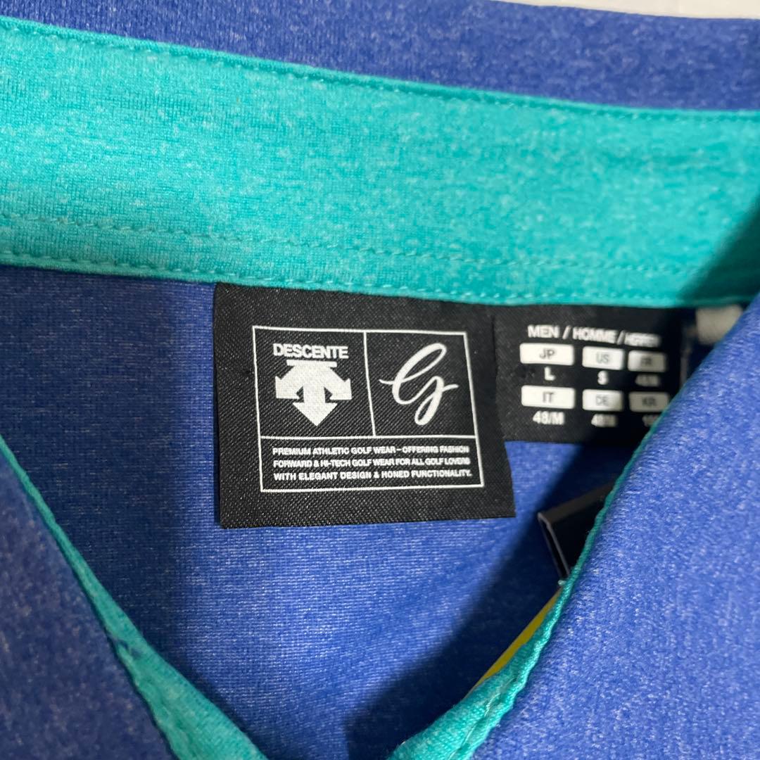 新品タグ付 DESCENTE GOLF デサントゴルフ ハーフジップシャツ L