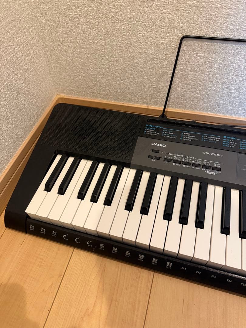CASIOキーボードCTK-2550ブラック 61鍵
