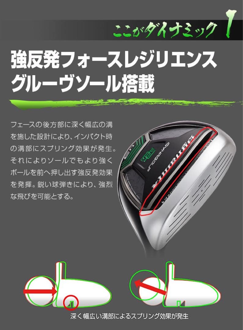 【新品】最新UTが2本選べて超爆安☆ダイナミクス 適合限界強反発UT2本セット