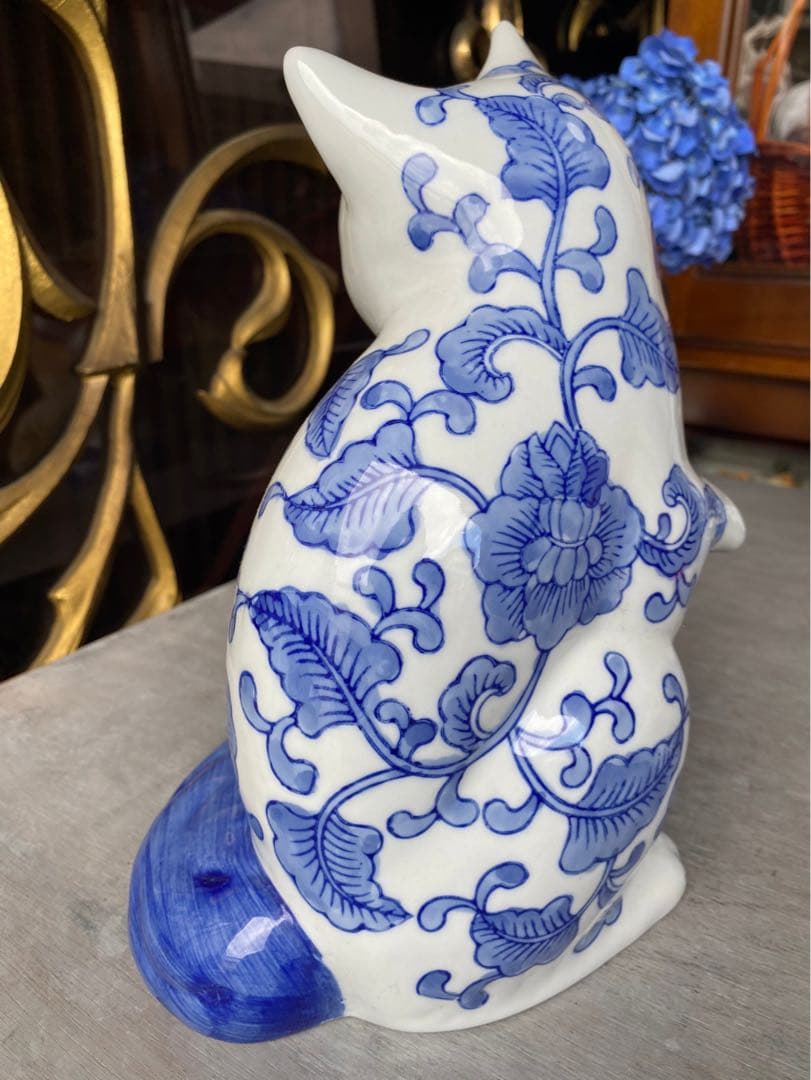 猫 セット ペア置物 開運招福 千客萬来 昭和レトロ 招き猫 縁起物 インテリア