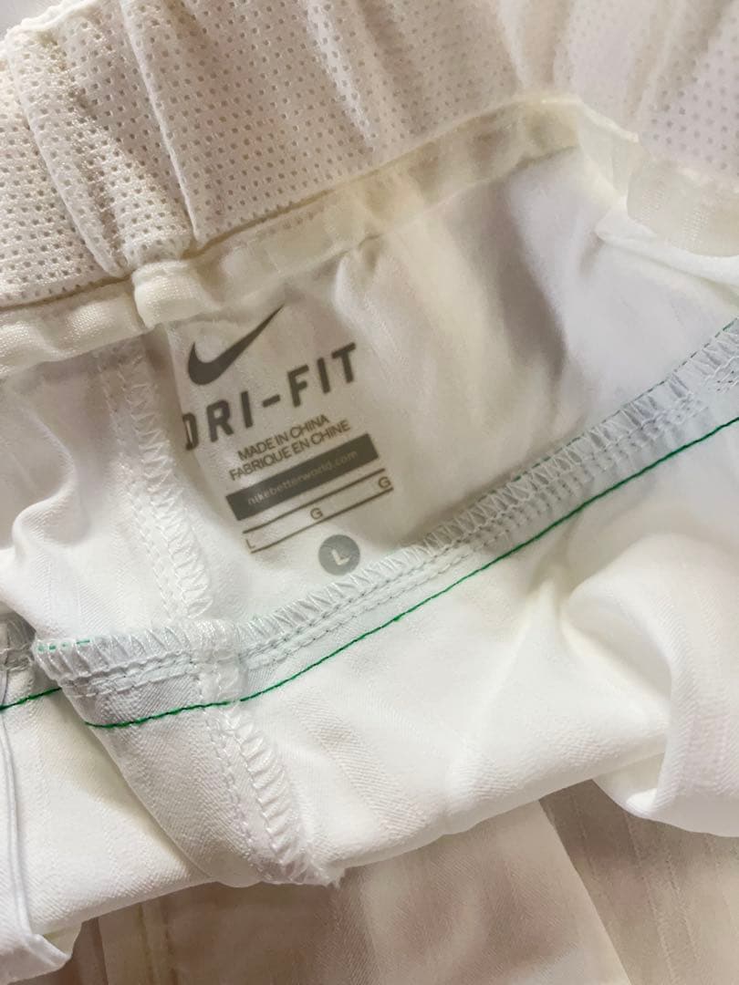 良好 NIKE ナイキテニス フェデラー セットアップ 上下セット 白 M&L