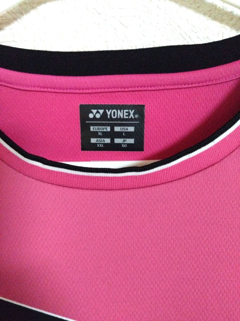 YONEXヨネックス 薄ピンク系ゲームウェアXO
