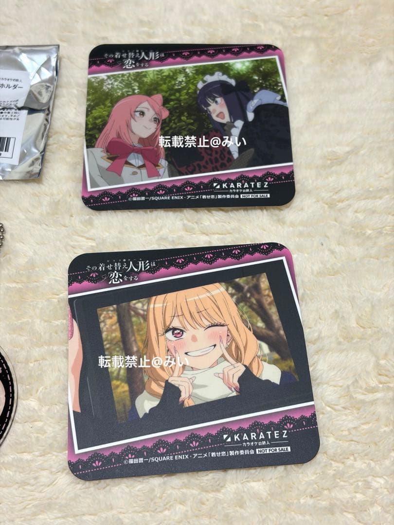 【新品未使用】その着せ替え人形は恋をする カラ鉄コラボ コースター&アクキー