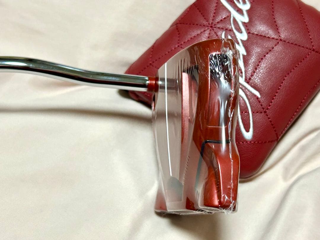 新品 スパイダー レッド パター ダブルベンド 35インチ カバー付き