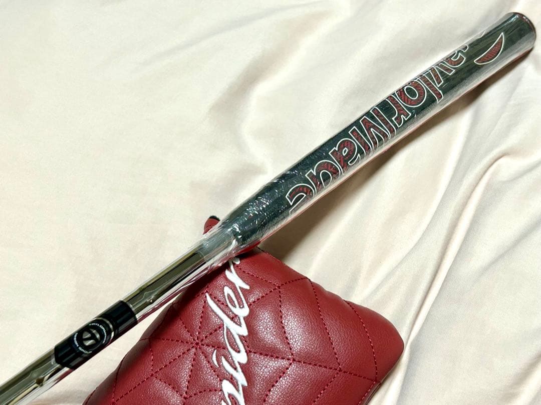 新品 スパイダー レッド パター ダブルベンド 35インチ カバー付き