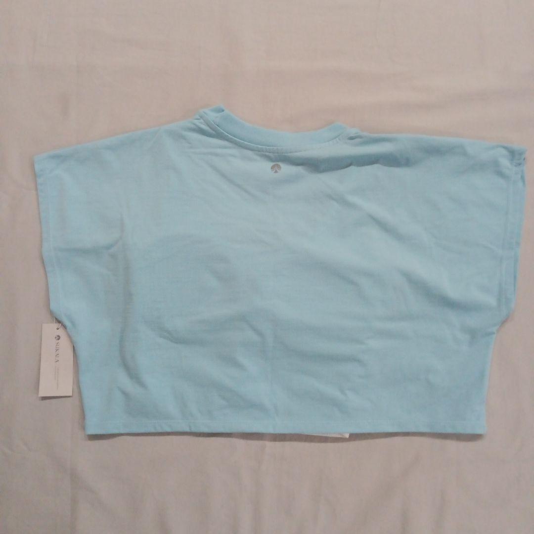 新品SUKALAスカーラ水色 SUAKALA クロップドTシャツMサイズ