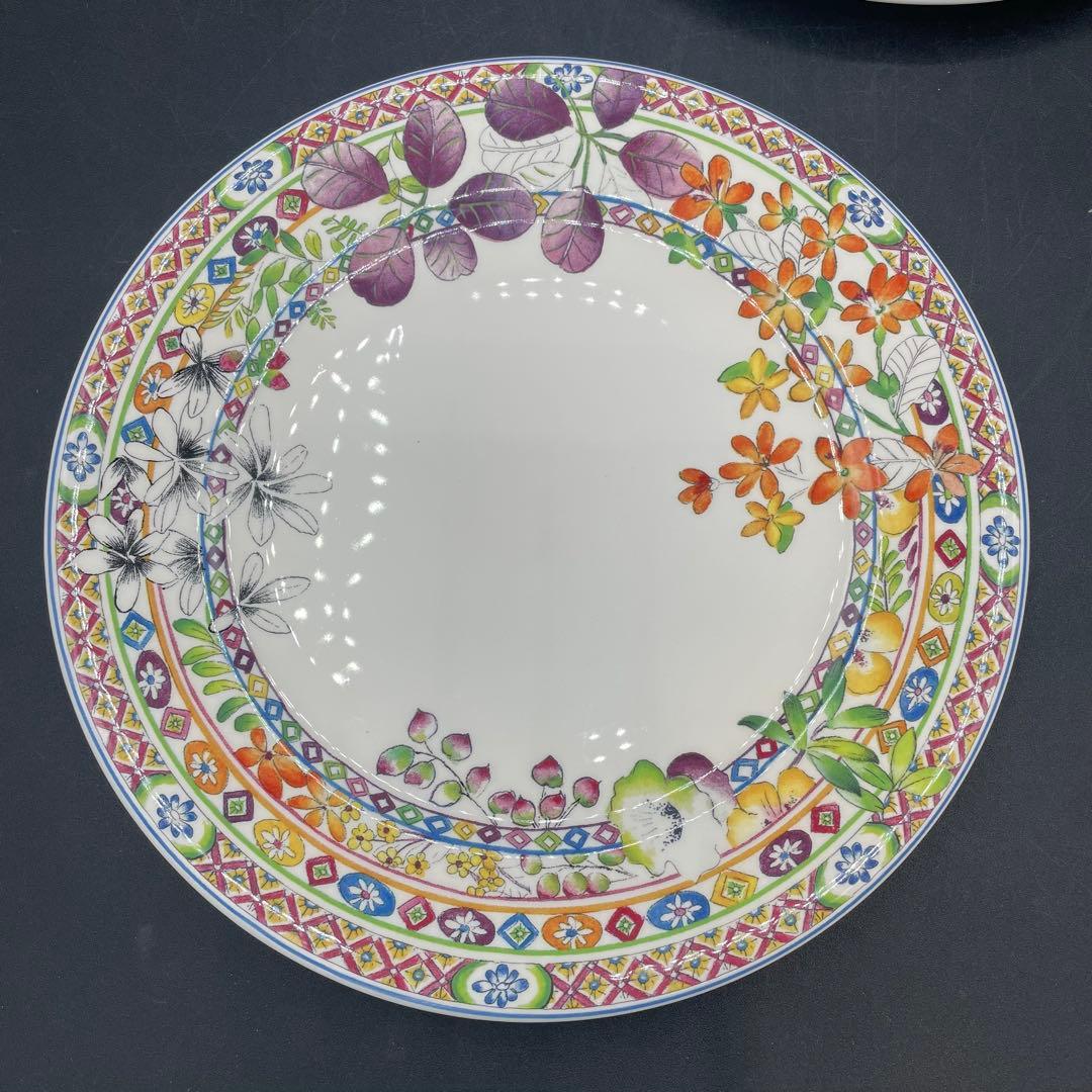 美品　ジアン　バカテル　プレート21.8㎝　フランス　ボタニカル　2枚セット