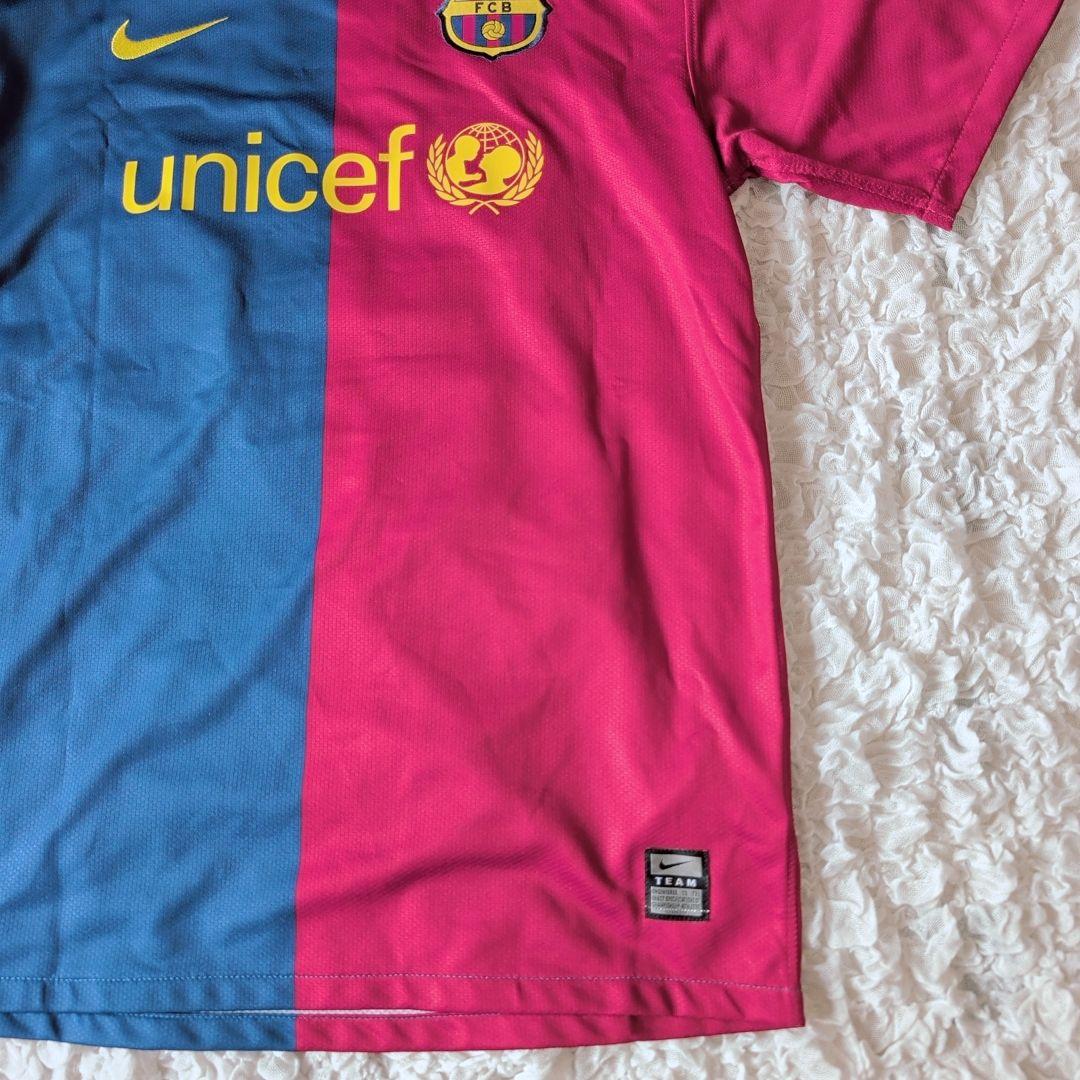 NIKE FCバルセロナ 08/09 ゲームシャツ メッシ キッズL