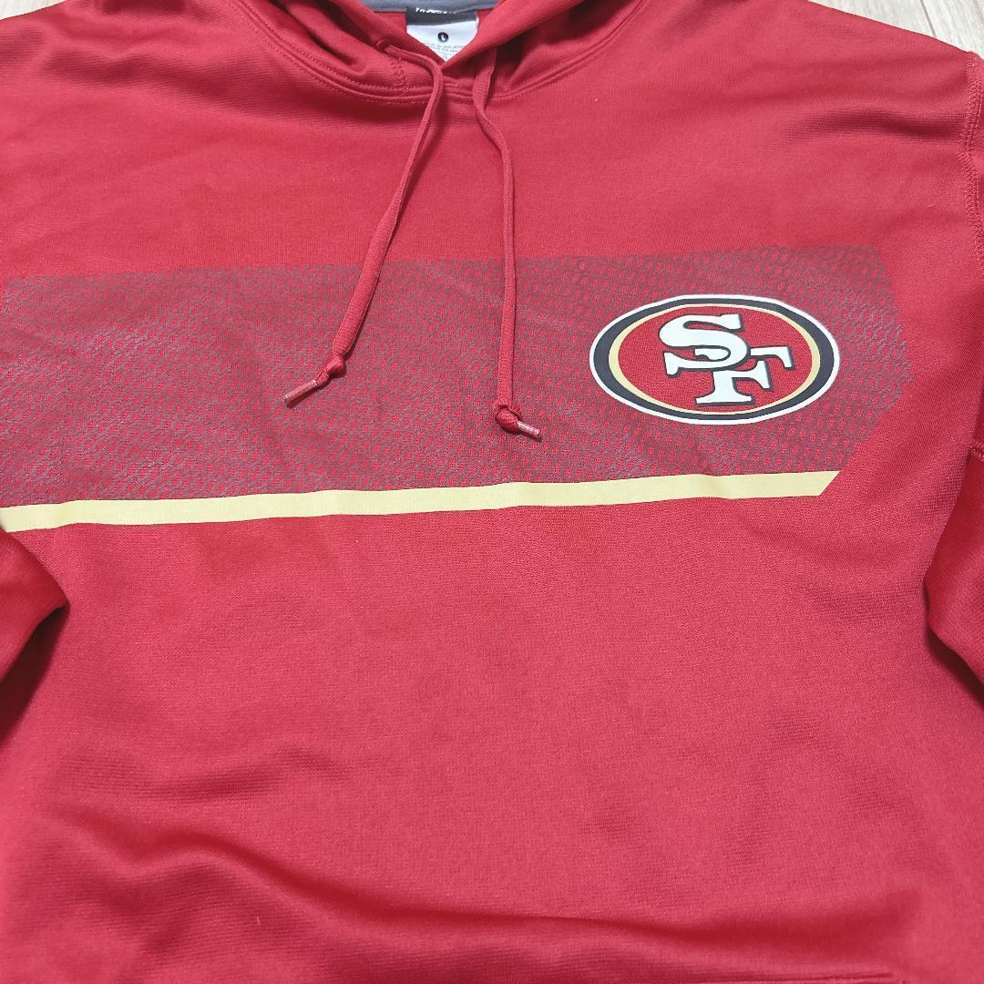 ナイキ フーディ 49ers フード付き ウェア 赤 ロゴ カジュアル L