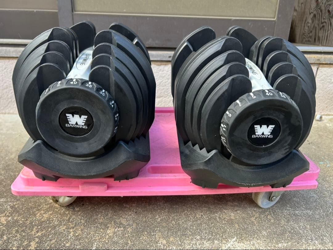 【引取歓迎】BARWING 可変式ダンベル 40kg ダンベル