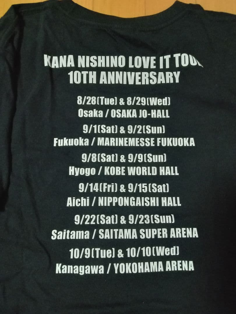 Kana Nishino 10th Anniversary Tour Tシャツ