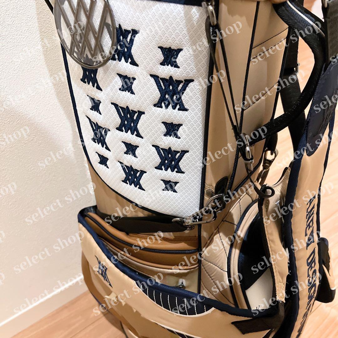 Anewゴルフバッグ ベージュ　キャディバッグ