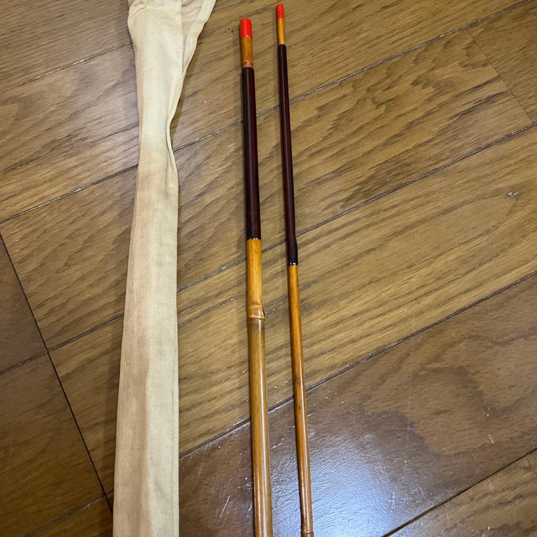 名人 竿 竹製 ヘラブナ竿 名人　竿太郎　専用ケース付き　290cm 和竿