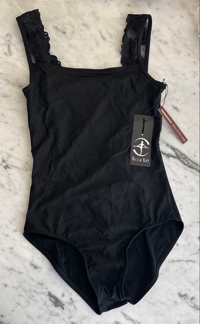 Wear Moi ウェアモア　新品　ブラック レースバック レオタード