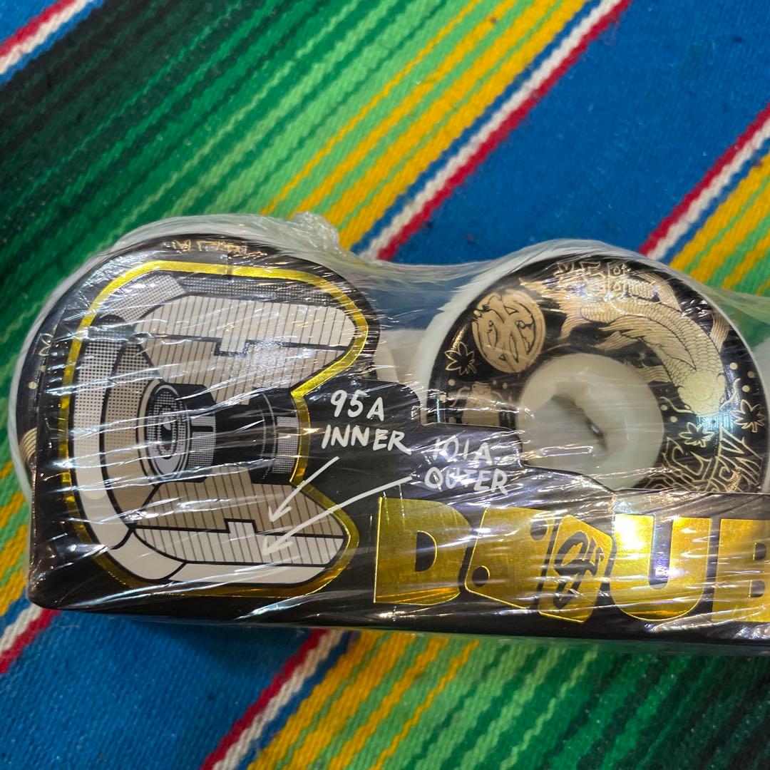 OJ DOUBLE DUROS 58mm スケートボードウィール 4個セット