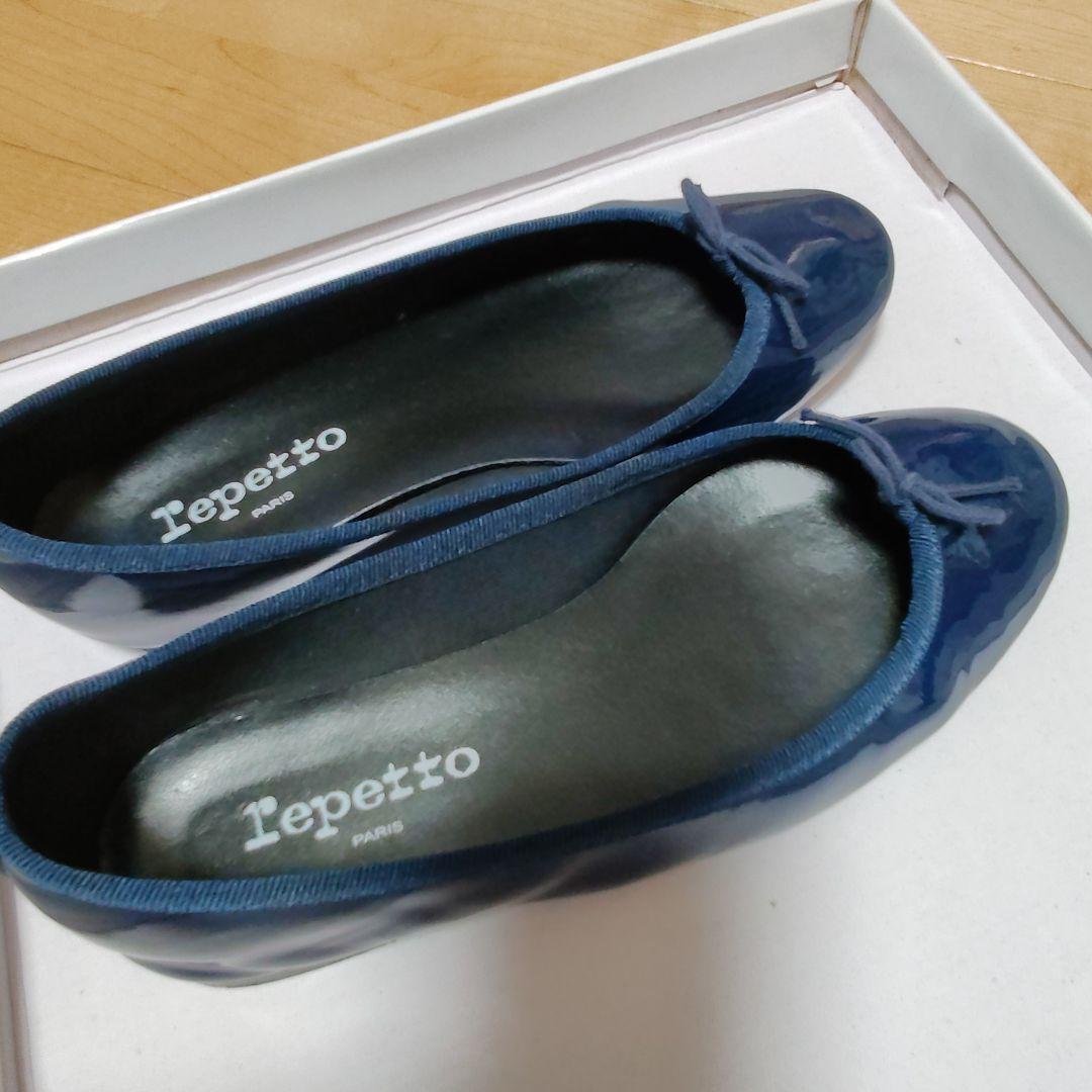 Repetto ネイビー バレエシューズ　37