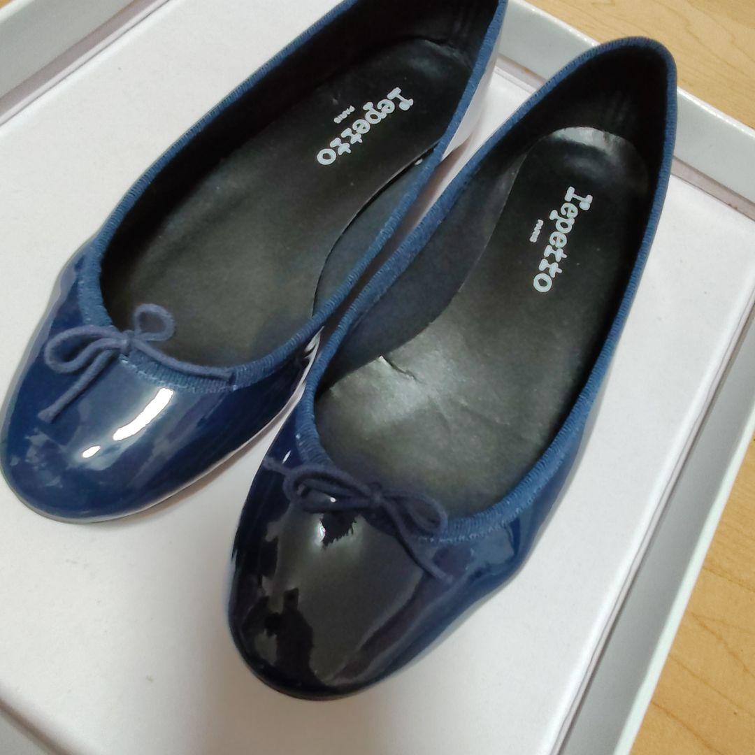 Repetto ネイビー バレエシューズ　37