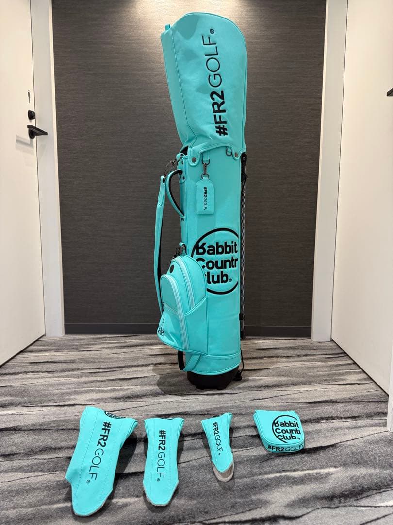 【極美品】FR2GOLF 沖縄限定キャディバッグ＆カバーセット ターコイズブルー