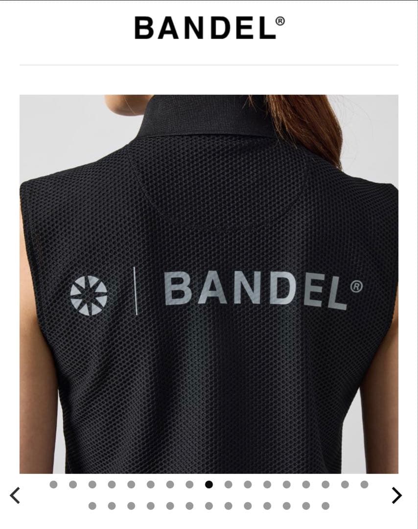 BANDEL ブラック ノースリーブ ワンピースM